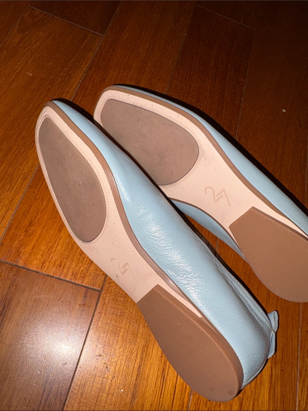 NWOT 27 Edit Naturalizer Women's Carla Ballet Flat Powder Blue Leather 6.5 - Picture 4 of 6